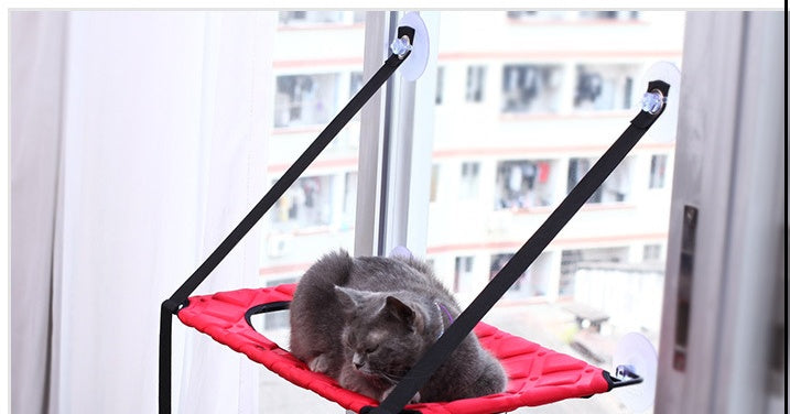 HKM-7205821 Indoor Cat Hammock Window Perch Bed for Cats - Spacious, Durable, and Easy to Clean
