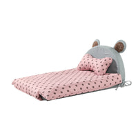 HKM-7206077 Large Polka Dot Cat Nest - Summer Removable and Washable, Soft PP Cotton/Rabbit Plush, Available in Pink, Yellow, and Gray