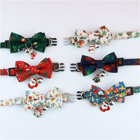 HKM-7206205 Detachable Polyester Pet Bow Collar - Adjustable with Traction Rope, Available in Multiple Colors