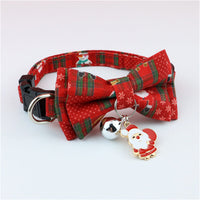 HKM-7206205 Detachable Polyester Pet Bow Collar - Adjustable with Traction Rope, Available in Multiple Colors