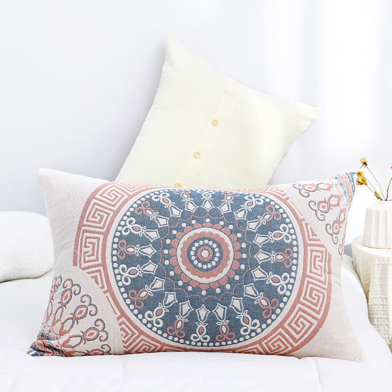 HKM-720659 Couple's Pure Cotton Washed Gauze Pillowcase - Soft, Breathable, European Style 52x78cm