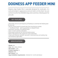 HKM-7207997 2L WiFi Smart Pet Feeder with App Control and Manual Feeding Function
