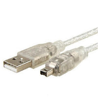 HKM-720915 Transparent USB AM to 4P Cable for Computer Peripherals - 1m Length, Copper Material