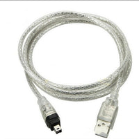 HKM-720915 Transparent USB AM to 4P Cable for Computer Peripherals - 1m Length, Copper Material