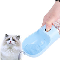 HKM-7210045 Portable Plastic Pet Water Cup for Outdoor Travel - Available in Pink, Blue, Gray, 380ml & 500ml Sizes