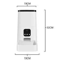 HKM-7210173 Automatic Pet Feeder with Timed & Quantitative Settings for Dogs and Cats, 5L Capacity, Detachable Design