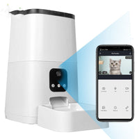 HKM-7210173 Automatic Pet Feeder with Timed & Quantitative Settings for Dogs and Cats, 5L Capacity, Detachable Design