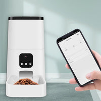 HKM-7210173 Automatic Pet Feeder with Timed & Quantitative Settings for Dogs and Cats, 5L Capacity, Detachable Design