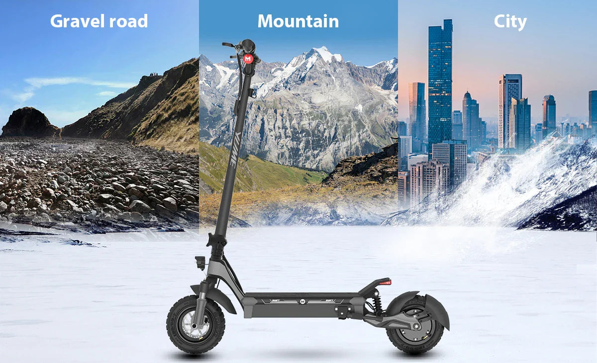 HKM-721043 YUME Swift Foldable 250W Electric Scooter for Adults, 10-Inch Wheels, 37-Mile Range, Bluetooth Control, Waterproof