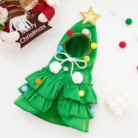 HKM-7210557 Two-Color Christmas Cloak and Shawl for Dogs - Cozy Pet Cape for Autumn and Winter