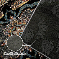 HKM-7210813 Persian Style Crystal Velvet Water-Absorbing Living Room Carpet Blanket for Sofa and Coffee Table