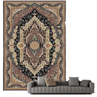 HKM-7210813 Persian Style Crystal Velvet Water-Absorbing Living Room Carpet Blanket for Sofa and Coffee Table