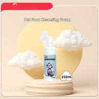 HKM-7211837 Pet Foot Cleaning Foam for Dogs and Cats - 150ml Paw Washing Brush