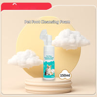 HKM-7211837 Pet Foot Cleaning Foam for Dogs and Cats - 150ml Paw Washing Brush