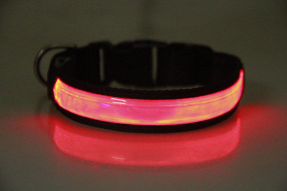 HKM-7211965 Rechargeable Luminous Pet Collar for Dogs ¨C Reflective Design in Multiple Colors