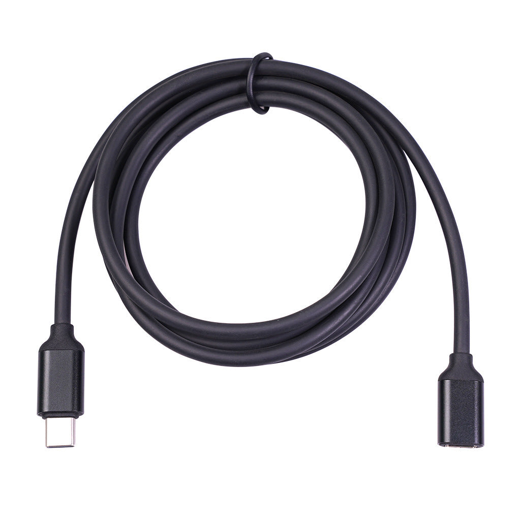 HKM-721235 Male to Female Extension Cable - Black Aluminum Alloy Shell, Available in 50cm, 1m, and 1.5m Lengths