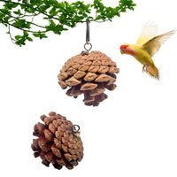 HKM-7212605 Pine Cone Hanging Toy with Studs for Interactive Pet Play