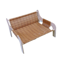 HKM-7214013 Universal Summer Cat Nest Hammock with Wooden Rattan Mat - Plus Size (52*42*29cm)