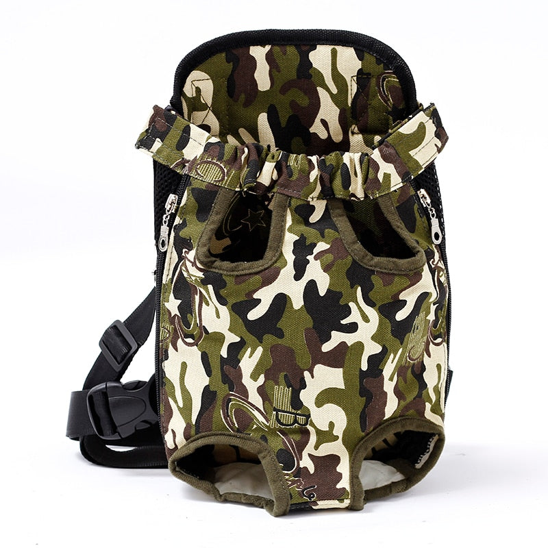 HKM-7214141 Portable Chest and Shoulder Pet Carrier Bag with Breathable Mesh Design