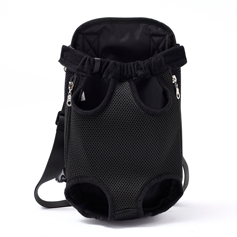 HKM-7214141 Portable Chest and Shoulder Pet Carrier Bag with Breathable Mesh Design