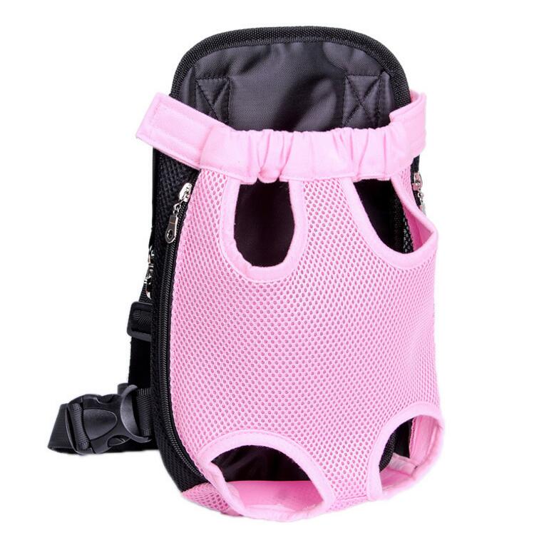 HKM-7214141 Portable Chest and Shoulder Pet Carrier Bag with Breathable Mesh Design