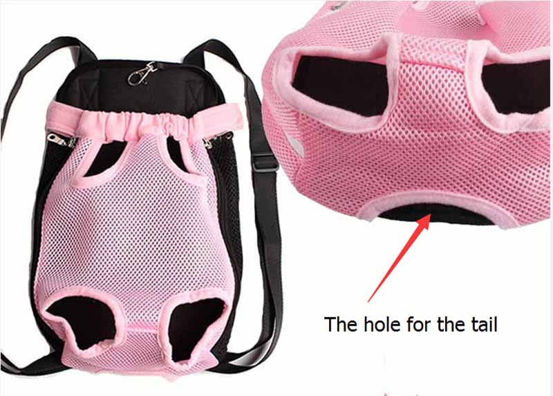 HKM-7214141 Portable Chest and Shoulder Pet Carrier Bag with Breathable Mesh Design
