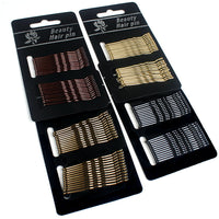 HKM-721427 Elegant Geometric Metal Hairpin with Non-Shedding Red Paint - 5cm Length