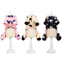HKM-7214397 Warm Polka Dot Cotton Four-Leg Coat for Casual Wear