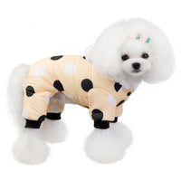 HKM-7214397 Warm Polka Dot Cotton Four-Leg Coat for Casual Wear