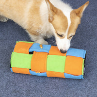 HKM-7214781 Double-Sided Sniffing Toy for Dogs - Multi-Functional Polar Fleece Felt Roll
