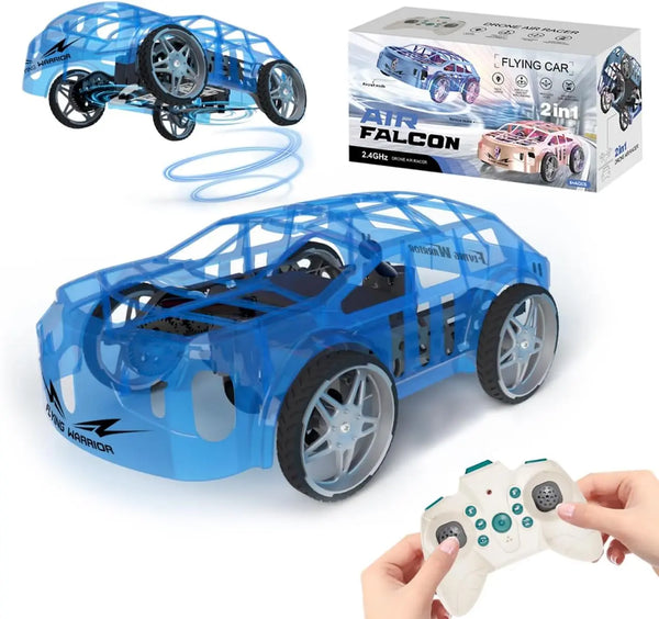 HKM-721491 Remote Control Dual Mode Drone Car - 2 in 1 RC Flying Car with 30 Meters Range