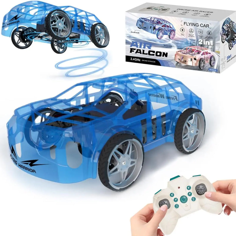 HKM-721491 Remote Control Dual Mode Drone Car - 2 in 1 RC Flying Car with 30 Meters Range
