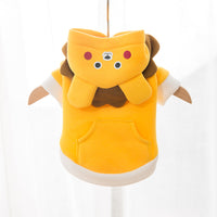 HKM-7215037 Cute Cartoon Hooded Sweater for Dogs and Cats - Soft Milk Silk Fabric, Various Sizes Available