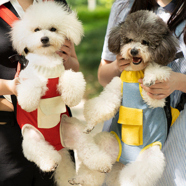 HKM-7216189 Portable Canvas Pet Backpack for Dogs - Colorful Design Options Available