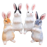 HKM-721683 Mini Plush Rabbit Doll - Soft White Stuffed Toy for Kids, Perfect for Easter and Gift-Giving