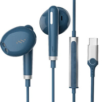 HKM-721747 HiFi Stereo Digital Type C Wired Earphones with Microphone for iPhone 15, Huawei P20, P10, Mate 20