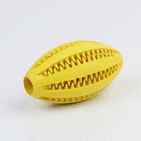 HKM-7218365 Durable Rubber Dog Chew Toy for Teeth Cleaning - Olive Watermelon Ball Puzzle, Small & Large Sizes