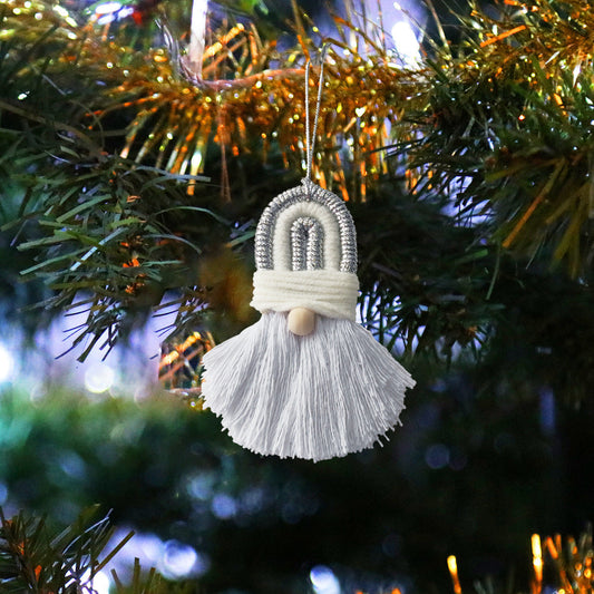 HKM-722131 Hand-Woven Christmas Tree Ornaments for Festive Home Décor, Assorted Colors