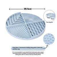 HKM-7221693 Dog Licking Slow Feed Mat - Silicone Toy in Light Blue, Pink, or Light Green, 20cm Diameter