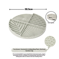 HKM-7221693 Dog Licking Slow Feed Mat - Silicone Toy in Light Blue, Pink, or Light Green, 20cm Diameter