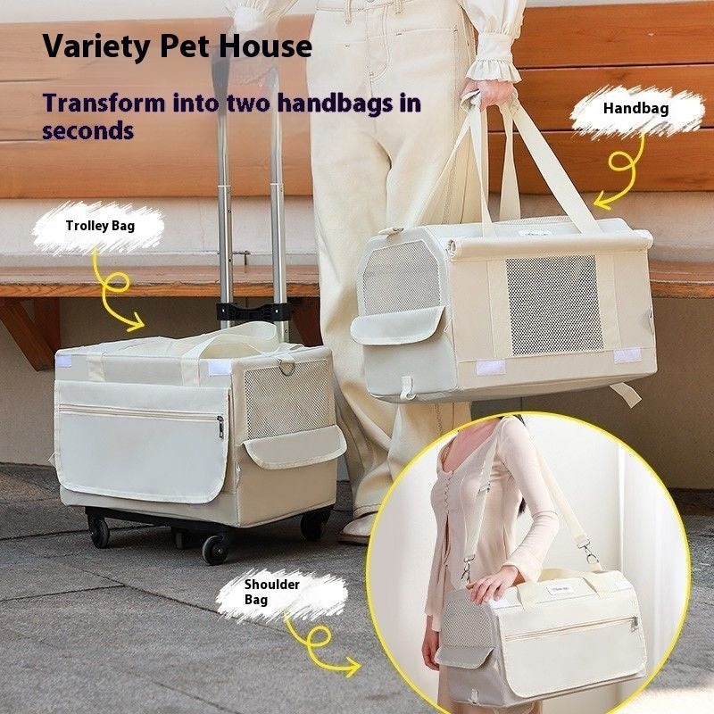HKM-7221949 Portable Foldable Transparent Window Cat Travel Bag in Various Colors