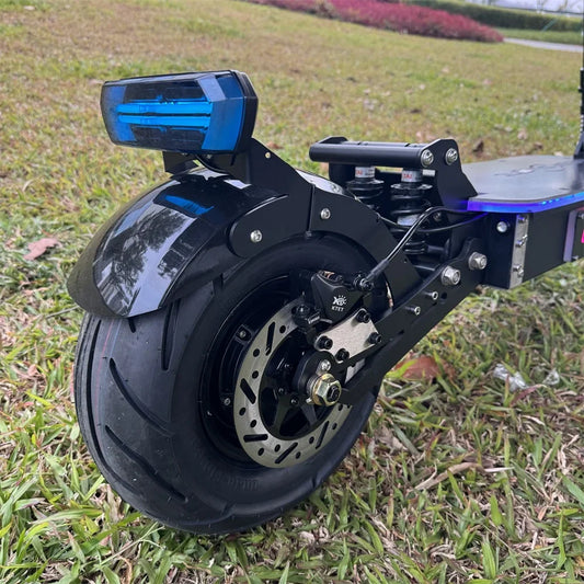 HKM-722195 Folding Electric Scooter with Dual Motors, 72V 10000W Power, 40Ah Battery, 13-Inch Tires, Long Range 100-120km, Waterproof, Full Suspension