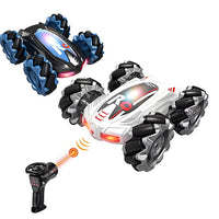 HKM-722259 Remote Control Double-Sided Stunt Car with Chasing Light and Music - 4x4 Electric Vehicle for All Ages