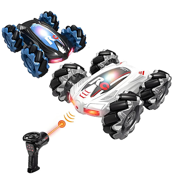 HKM-722259 Remote Control Double-Sided Stunt Car with Chasing Light and Music - 4x4 Electric Vehicle for All Ages
