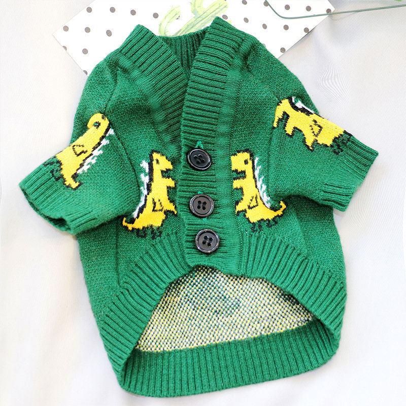 HKM-7223485 Simple Jacquard Wool Dog Sweater for Fashionable Pets
