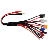 HKM-722387 8-in-1 Adapter Cable for B6 Charger with 4mm Banana Plug and Multiple Connector Options