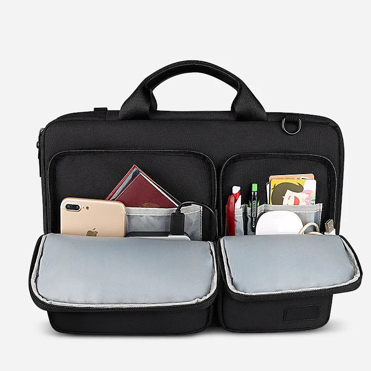 HKM-722387 Waterproof Large Capacity Notebook Backpack for School and Work, Versatile Laptop Shoulder Bag for Men and Women