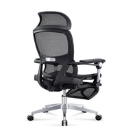 HKM-722451 Adjustable Lumbar Support Ergonomic Executive Desk Chair with Footrest and Swivel Recline Function
