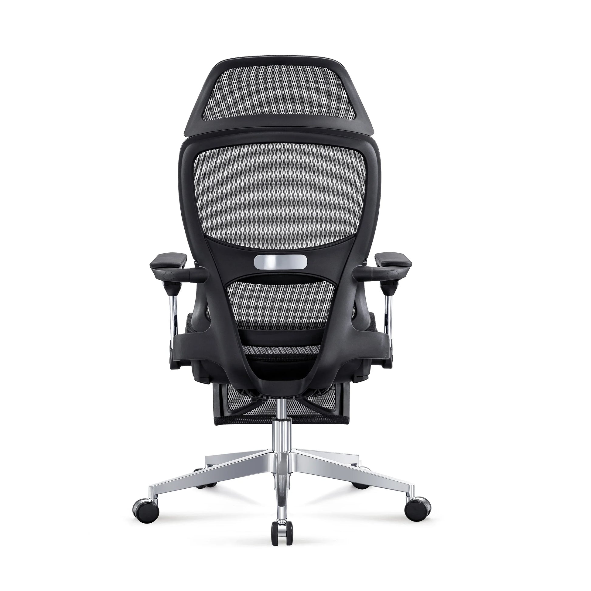 HKM-722451 Adjustable Lumbar Support Ergonomic Executive Desk Chair with Footrest and Swivel Recline Function