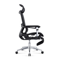 HKM-722451 Adjustable Lumbar Support Ergonomic Executive Desk Chair with Footrest and Swivel Recline Function